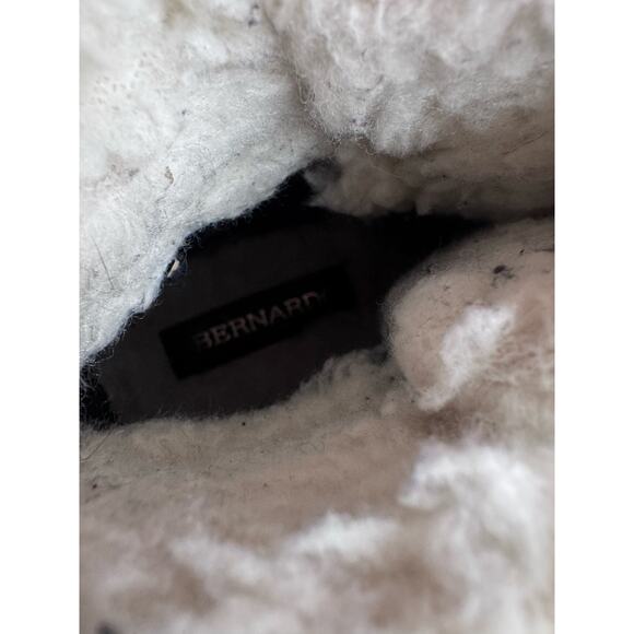 Bernardo Wiley rubber and faux fur boots women’s sz 9 black - Picture 5 of 7